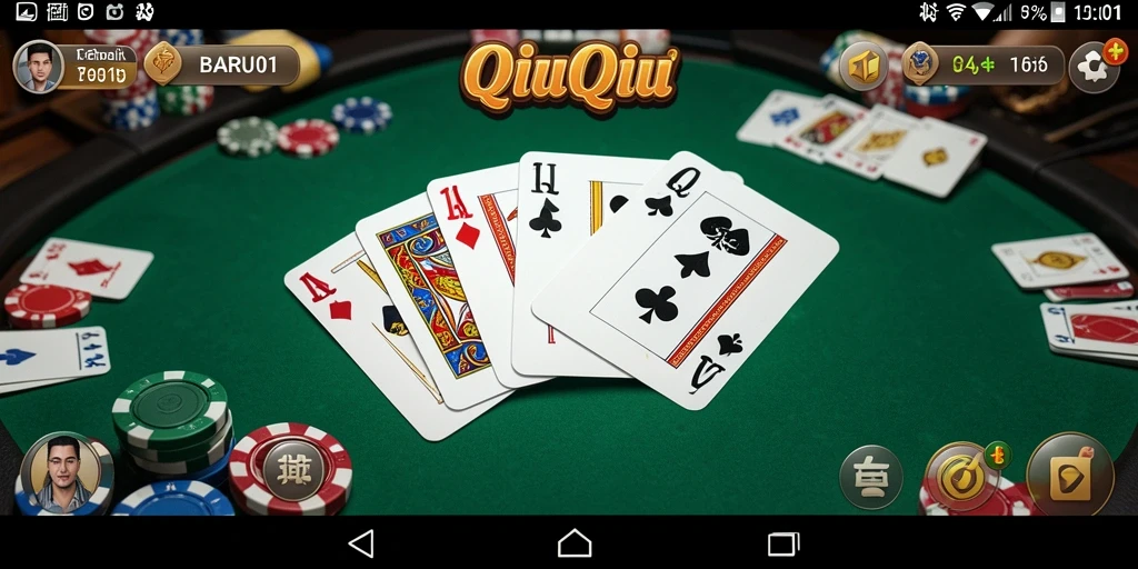 Tampilan gameplay seru QiuQiu di BARU01 dengan efek grafik menakjubkan.