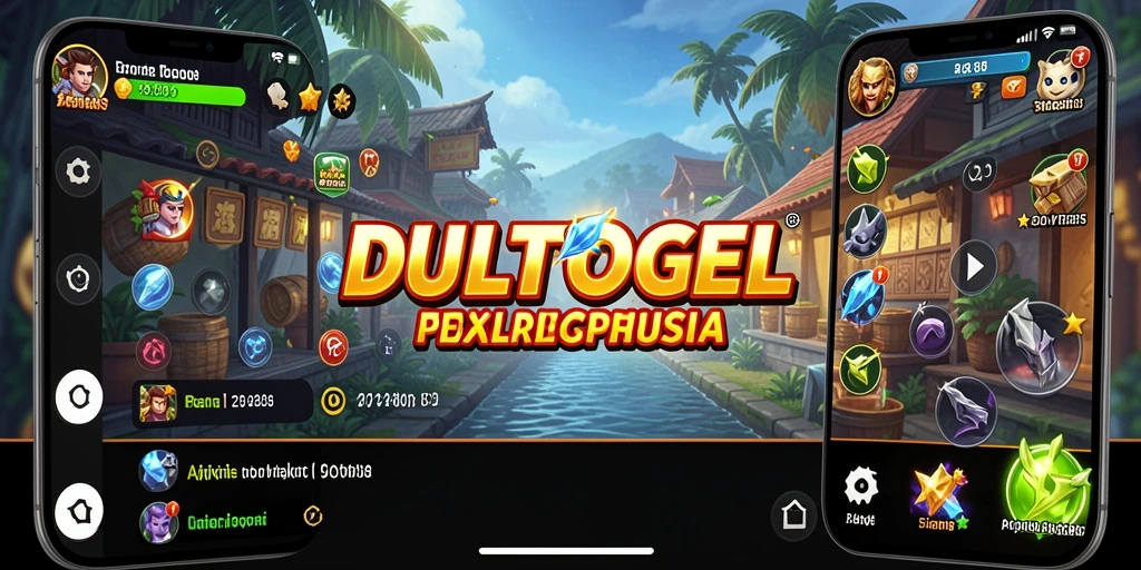 Tampilan antarmuka DULTOGEL yang user-friendly dan informatif.