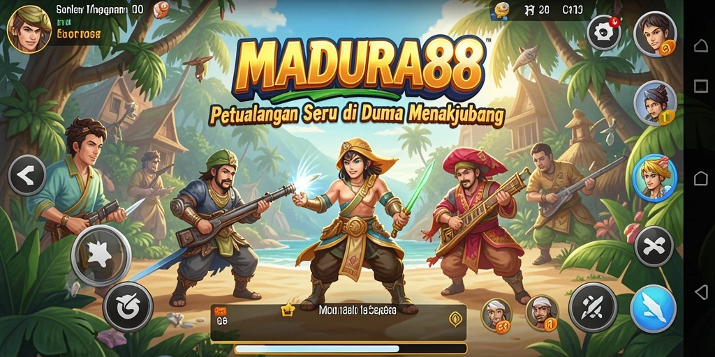 Tampilan gameplay epik di dunia petualangan MADURA88.