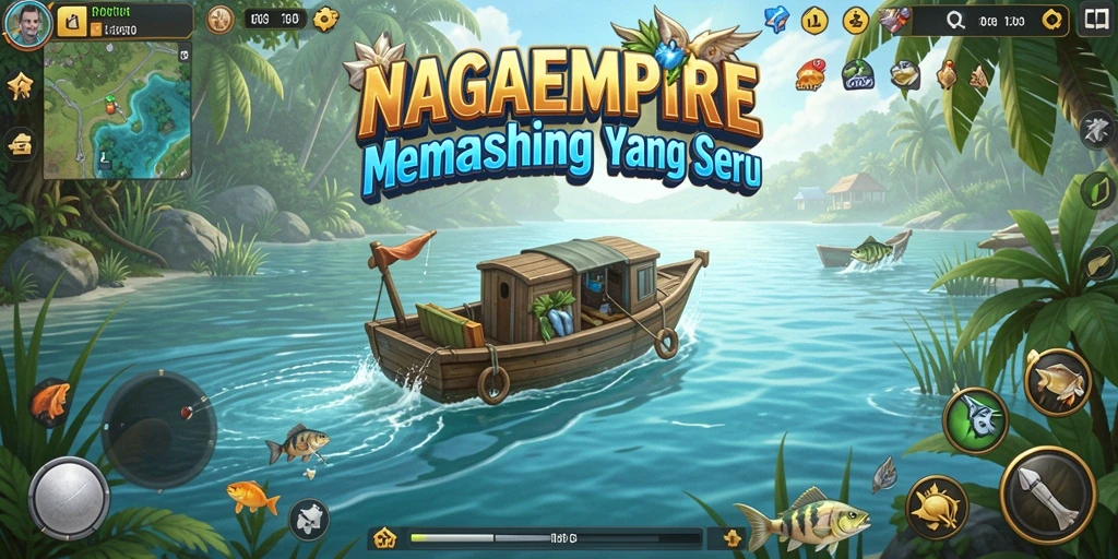 Tangkapan ikan yang menakjubkan dalam gameplay NAGAEMPIRE.