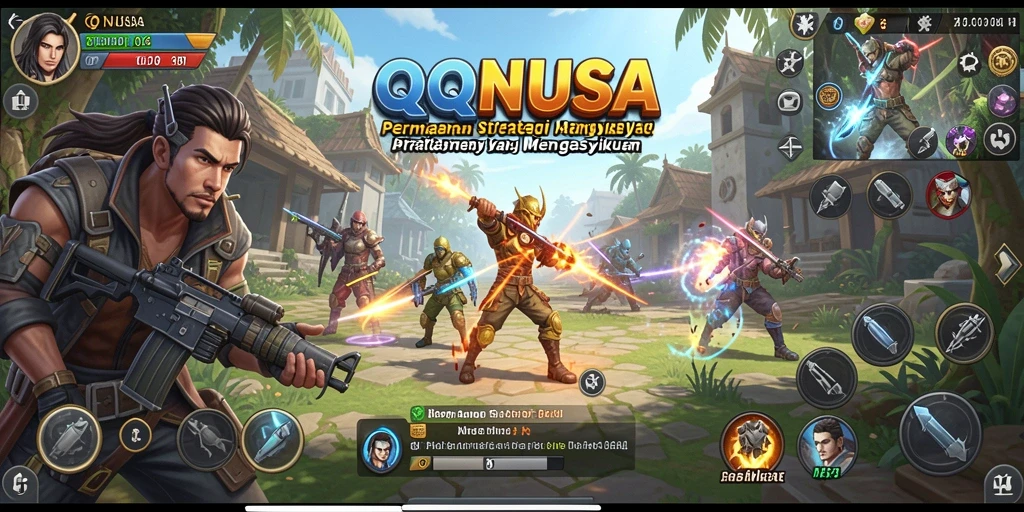 Tampilan gameplay seru dan strategi mendalam di QQNUSA.