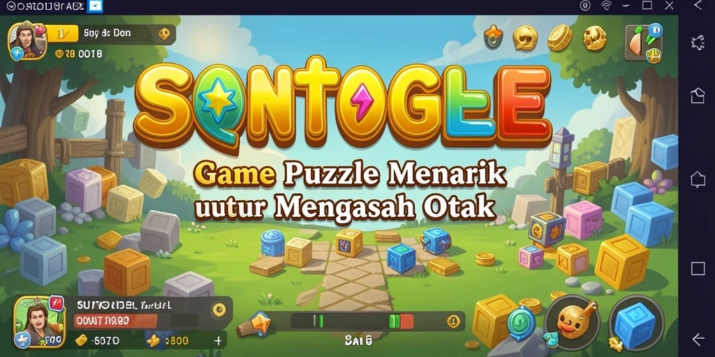Screenshot gameplay SONTOGEL menampilkan tantangan teka-teki menarik.