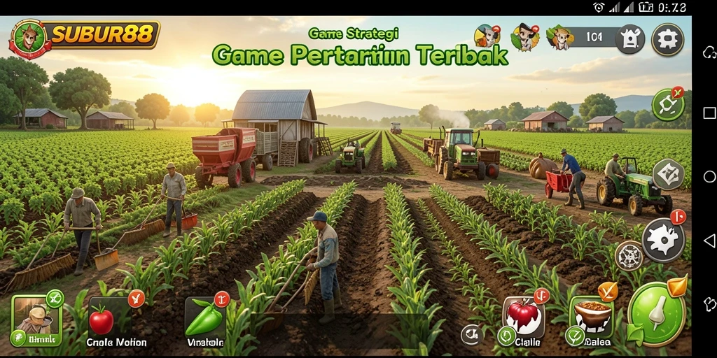 Tampilan gameplay menakjubkan dari SUBUR88 dengan elemen strategis.